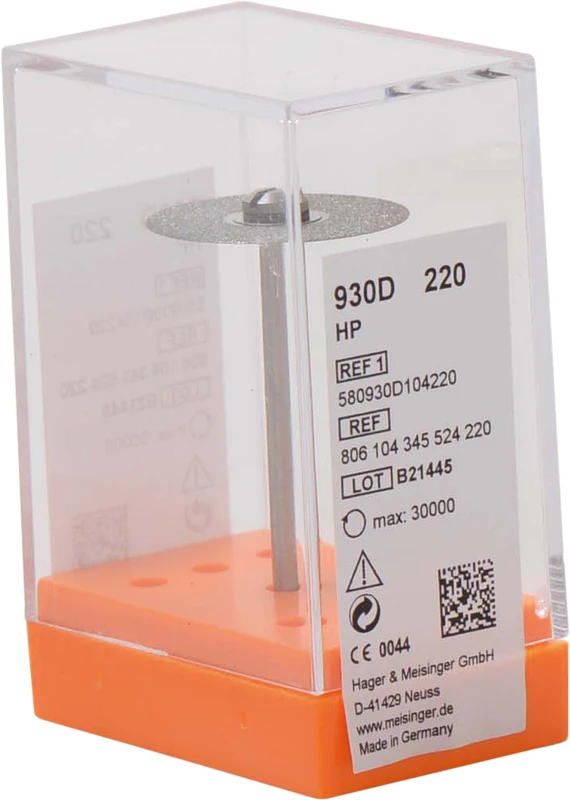 Diamantscheiben 930D  Stück  blau mittel, HP, Figur 345, 0,3 mm, ISO 220