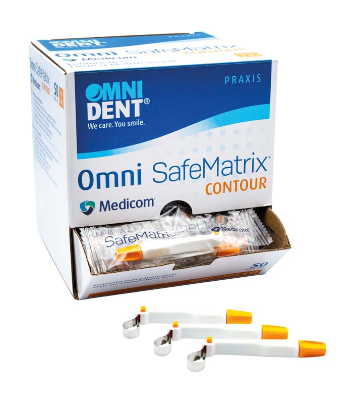 Omni Safematrix Contour  Packung  50 Stück orange, groß, 6 mm