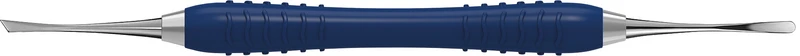 Raspatorium MINI-Glickmann Colori Silikon LS   Stück  3 mm, LiquidSteel, Silikongriff, blau