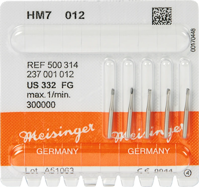 HM-Bohrer 7  Packung  5 Stück FG, Figur 237, 2,2 mm, ISO 012