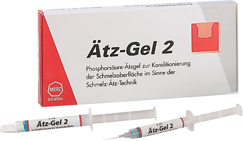 Ätz-Gel 2  Packung  2 x 2 ml Spritze, 6 Kanülen