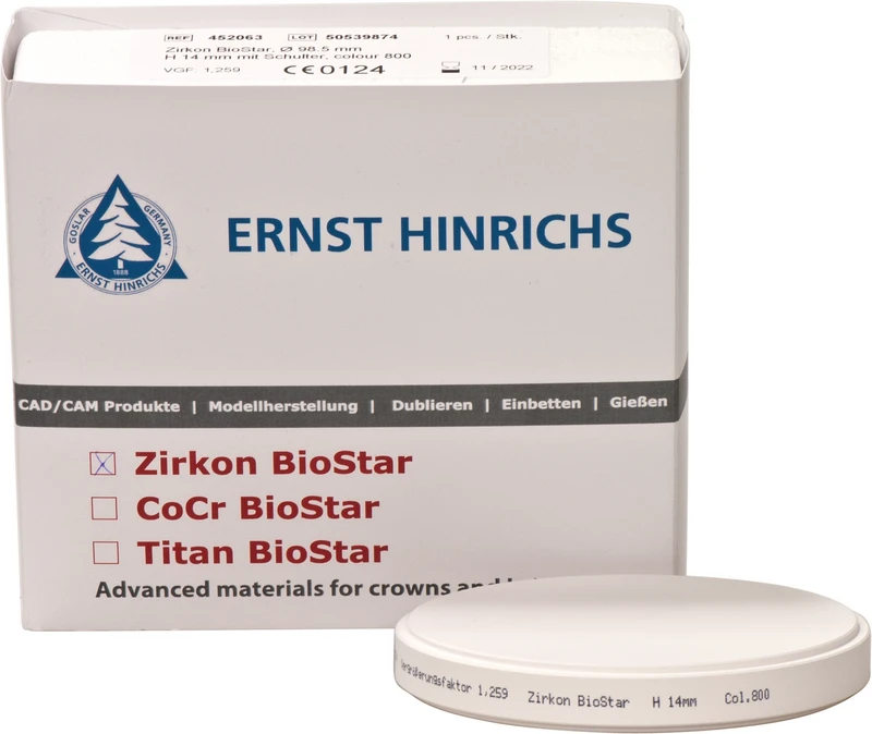 Zirkon BioStar Colour  Stück  800, H 14 mm