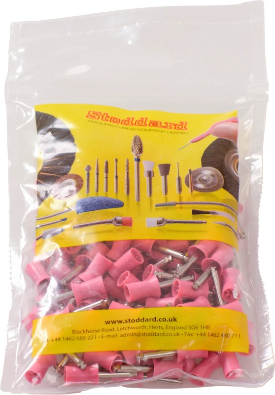 SMART Line Gummipolierer  Packung  100 Stück latexfrei, RA, rosa weich, 10 mm
