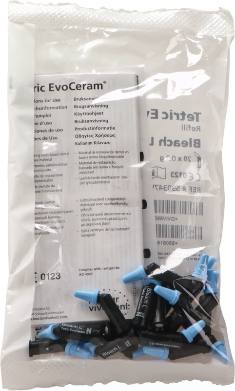 Tetric® EvoCeram  Packung  20 x 0,2 g Cavifil bleach L
