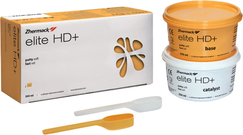 Elite HD+ Putty Soft   Packung  250 ml Dose Katalysator, 250 ml Dose Base, orange, schnellabbindend