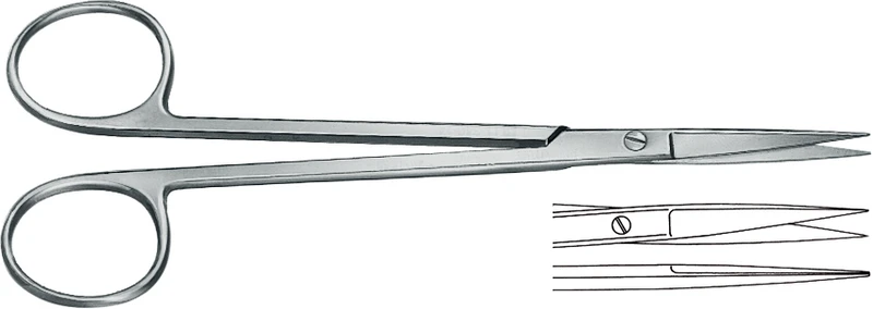 Scheren nach Sanvenero  Stück  11-340-14-07, gerade, 140 mm