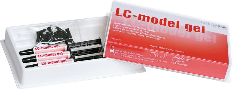 LC-model gel   Packung  3 x 3 g Spritze, 9 Applikationstips