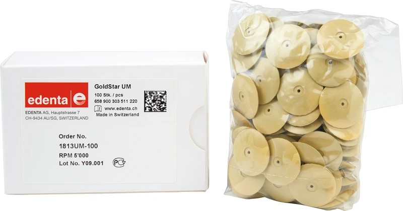 Goldstar  Packung  100 Stück unmontiert, gelb, Figur 303, 3 mm, ISO 220