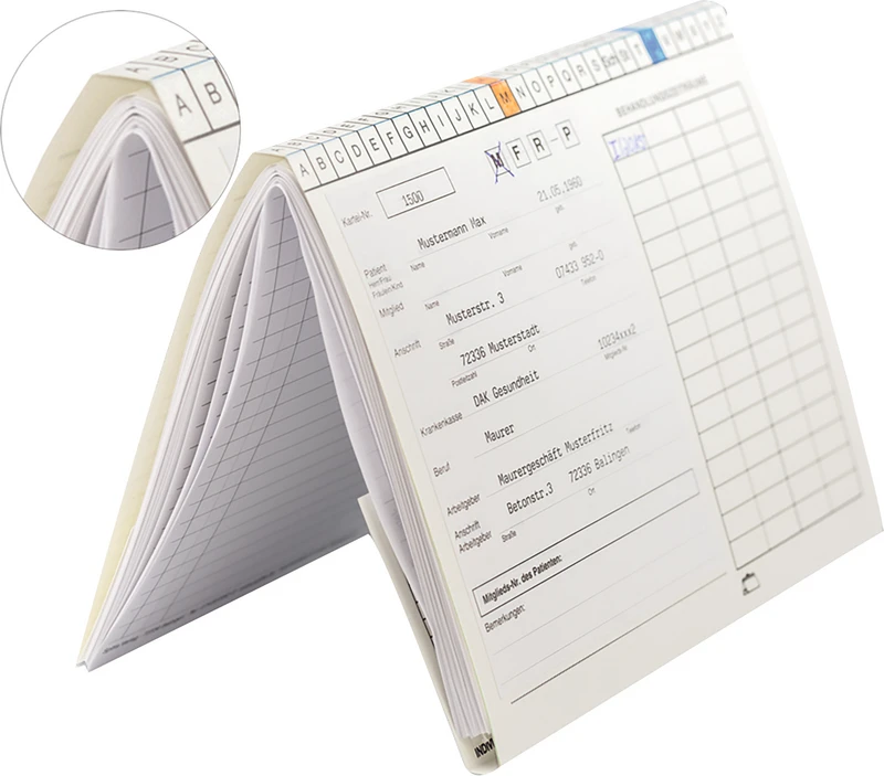 Maxi-Karteikarte A5   Packung  80 Stück weiß