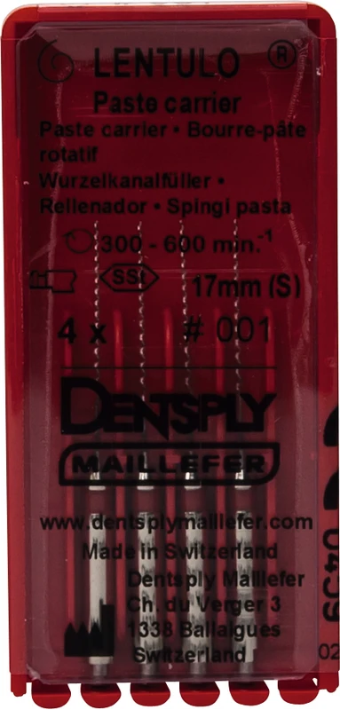 Wurzelkanalfüller   LENTULO®    Packung  4 Stück 17 mm, Gr. 1