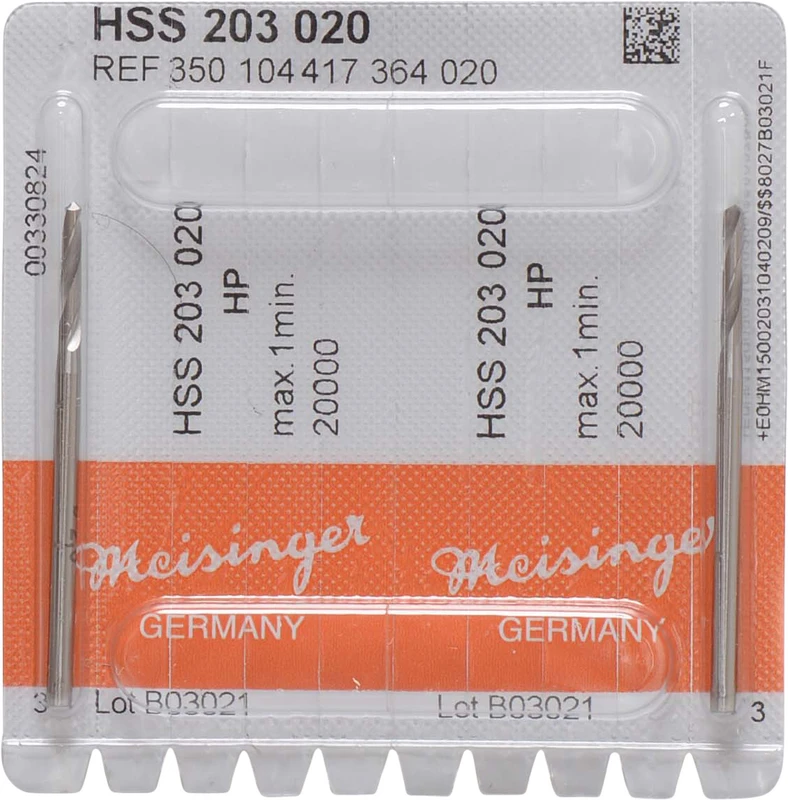 Spiralbohrer HSS 203  Packung  2 Stück HP, Figur 417, 12 mm, ISO 020