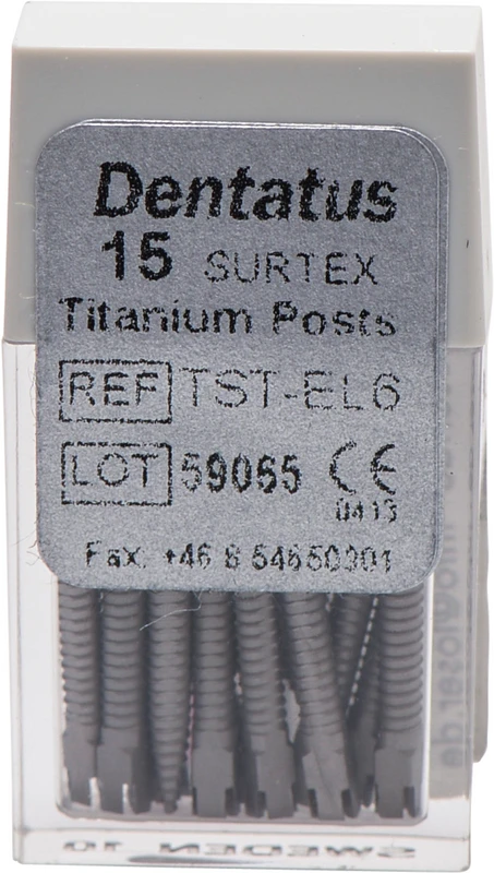 Classic Surtex Titan Wurzelstifte  Packung  15 Stück 14,2 mm, Ø 1,8 mm, Größe 6