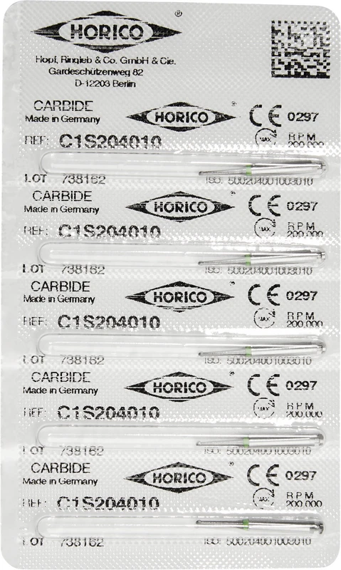 HM-Bohrer C1S  Packung  5 Stück RA, Figur 001, ISO 010