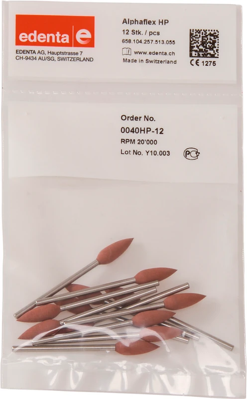 Alphaflex  Packung  12 Stück braun, HP, Figur 257, 16,3 mm, ISO 055