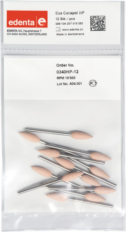 Exa Cerapol  Packung  12 Stück rosa, HP, Figur 257, 16,3 mm, ISO 055