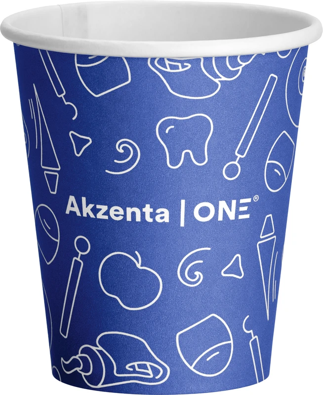 Akzenta ONE Pappbecher  Karton  20 x 50 Stück magic blue, 200 ml
