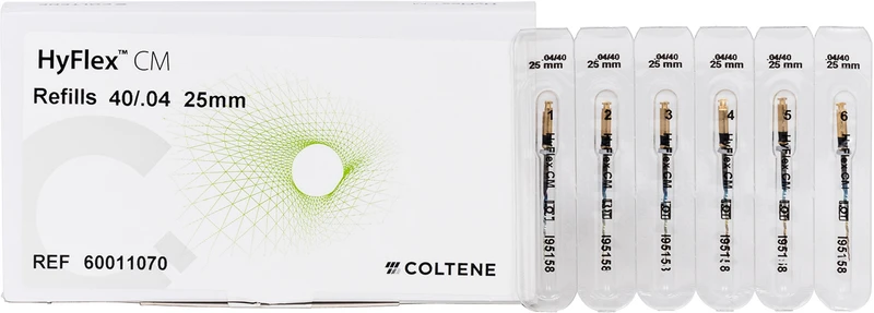 HyFlex® CM  Packung  6 Stück 25 mm, Taper.04 ISO 040