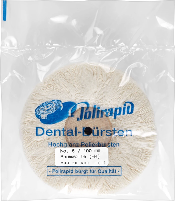 Plüschmullen  Stück  mit Holzkern, Baumwollplüsch, Ø 100 mm, S: 25 mm