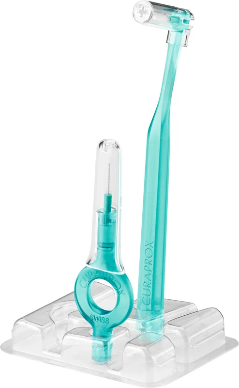 CURAPROX CPS prime start  Packung  5 Bürsten 06 türkis, Ø 2,2 mm, 2 Halter (UHS 409, UHS 470)