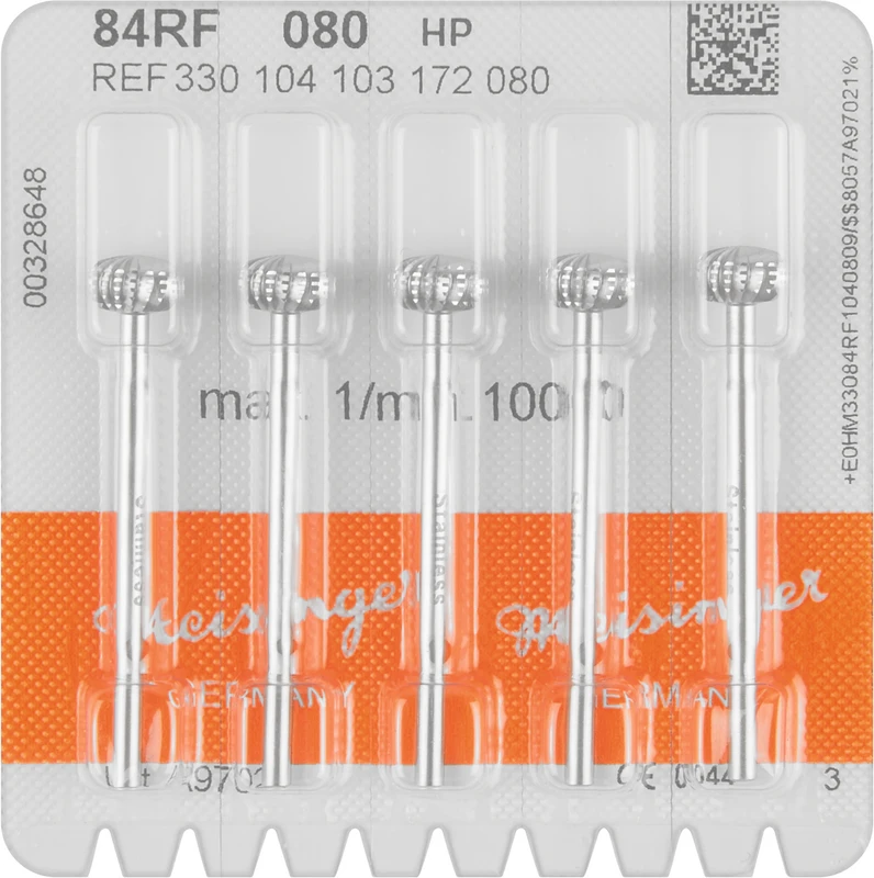 Stahlfräser 84RF  Packung  5 Stück HP, Figur 103, 4,5 mm, ISO 080