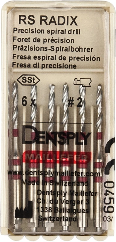 RS RADIX-STIFTE  Packung  6 RS Spiralbohrer Gr. 2