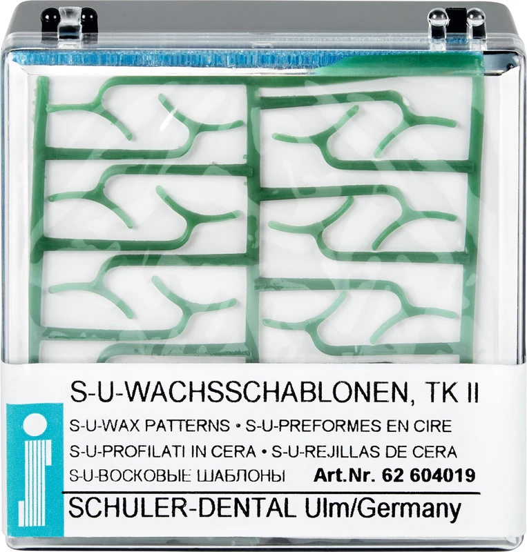 S-U-WACHSSCHABLONEN  Packung  10 Stück Bonyhard-Klammer TK II