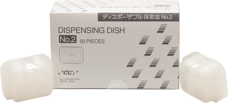 GC UNIFAST III Einwegdappenschalen  Packung  50 Stück N° 2