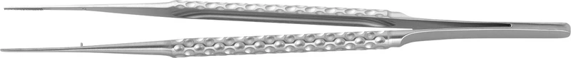 Mikropinzette nach Cooley  Stück  gerieft, Rundgriff