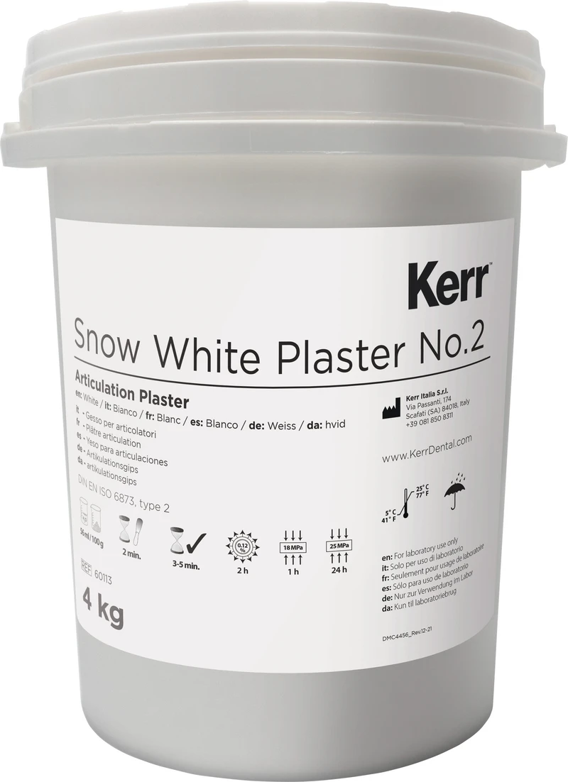 Snow White Plaster  Eimer  4 kg Spezial weiß