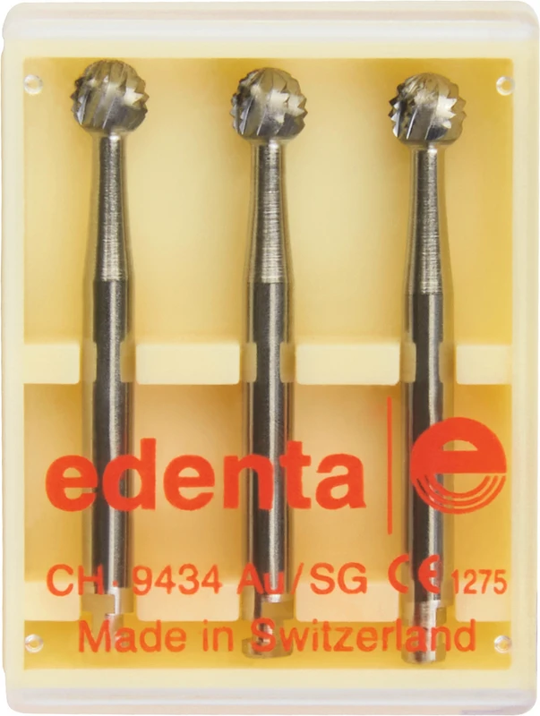 Chirurgie Fräser HM C141A  Packung  3 Stück RAL, Figur 001, ISO 035