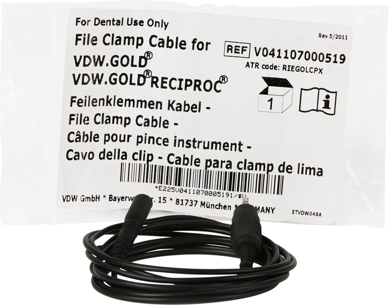 VDW.GOLD® RECIPROC® Feilenklemmenkabel  Stück  mit Ferritring