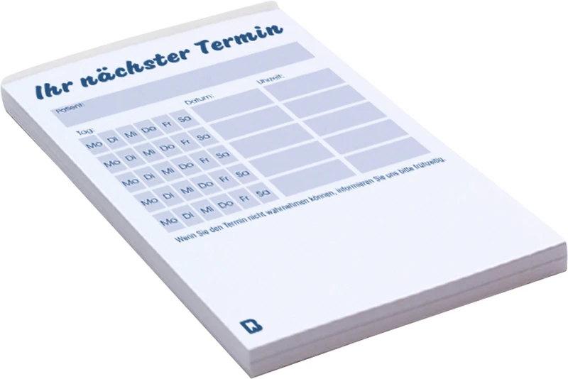 Patienten-Terminzettel  Packung  5 x 100 Blatt