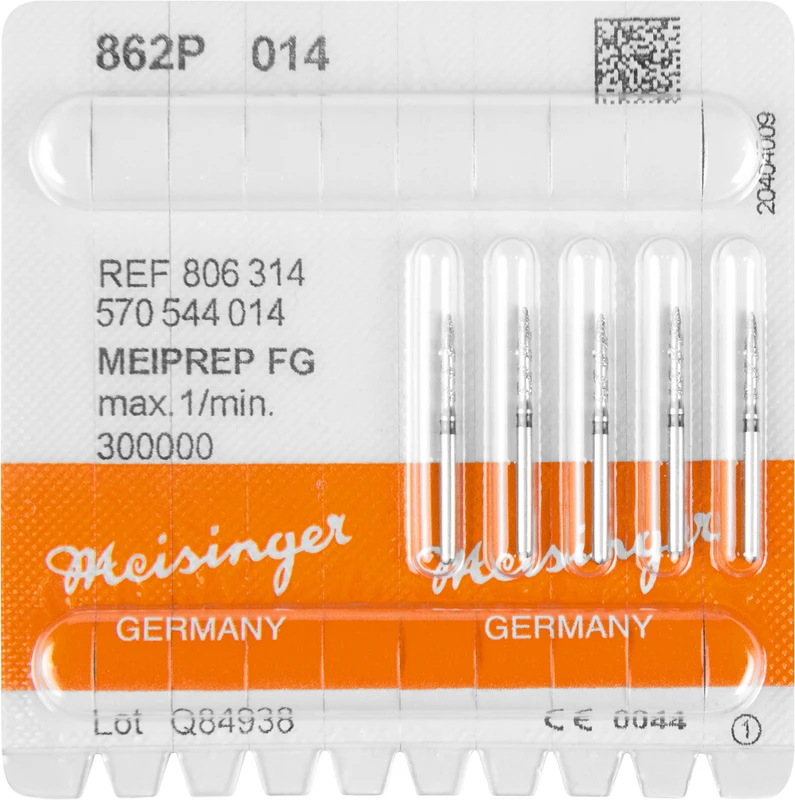 MEIPREP Diamanten  Packung  5 Stück FG, Figur 570 (862P), ISO 014