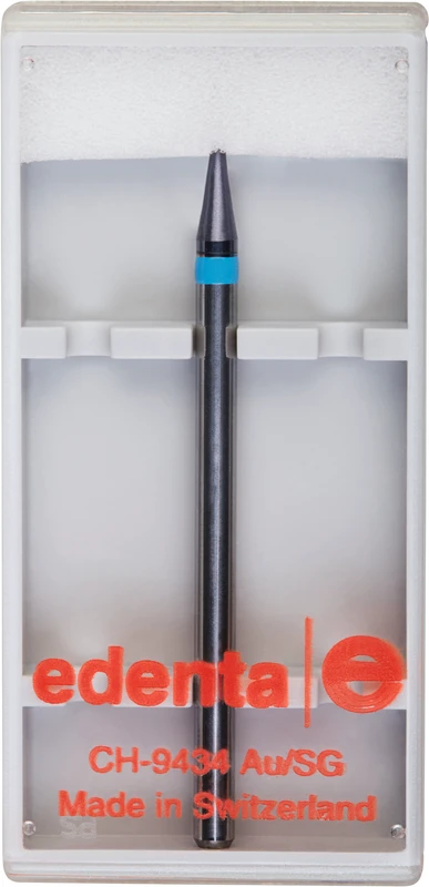 Volcano Fräser Schliff 10  Stück  Kreuzverzahnung, blau standard, HP, Figur 196, 4 mm, ISO 010