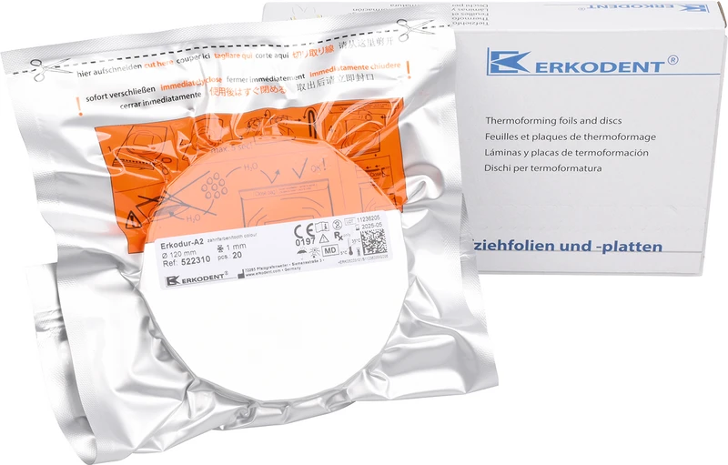 Erkodur-A2  Packung  20 Stück Ø 120 mm, Stärke 1 mm